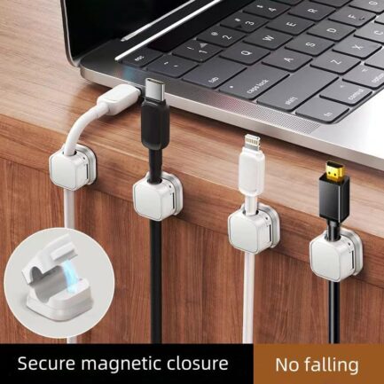 ORYNZONE Magnetic Cable Organizer White(6pcs) - Image 5