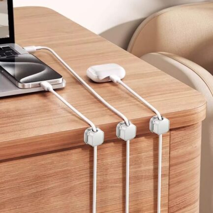 ORYNZONE Magnetic Cable Organizer White(6pcs) - Image 3